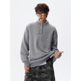 秋冬亨利领刺绣毛衣618-MM972-特P45，男装针织衫/毛衣，星座618