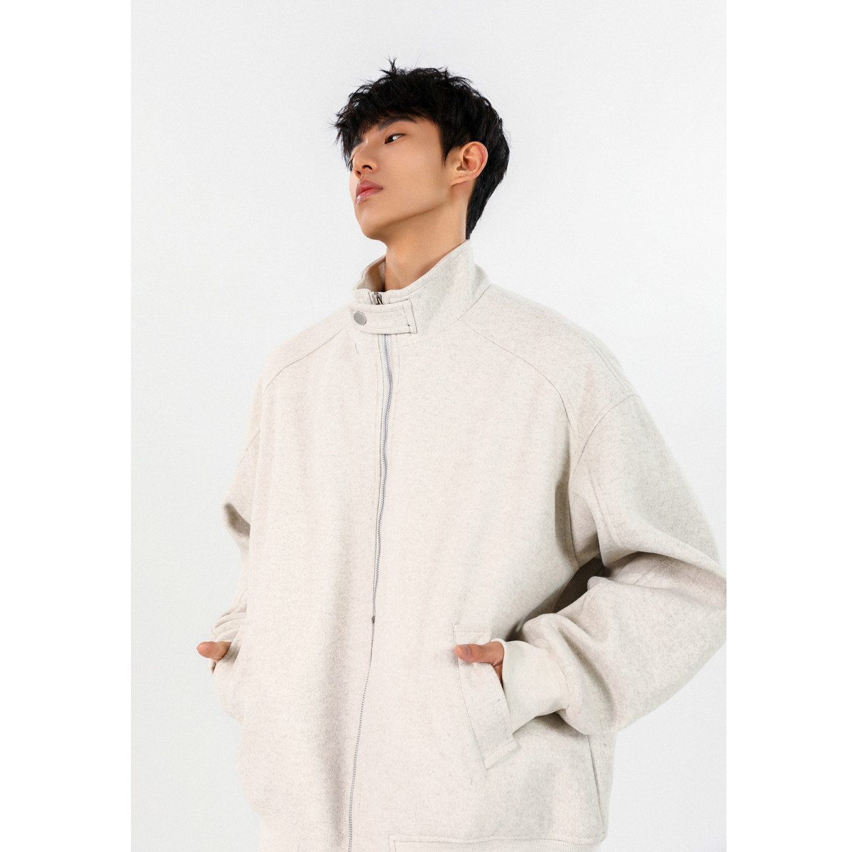 春季新款呢料夹克外套618-JK898-P110控138 无影墙图片