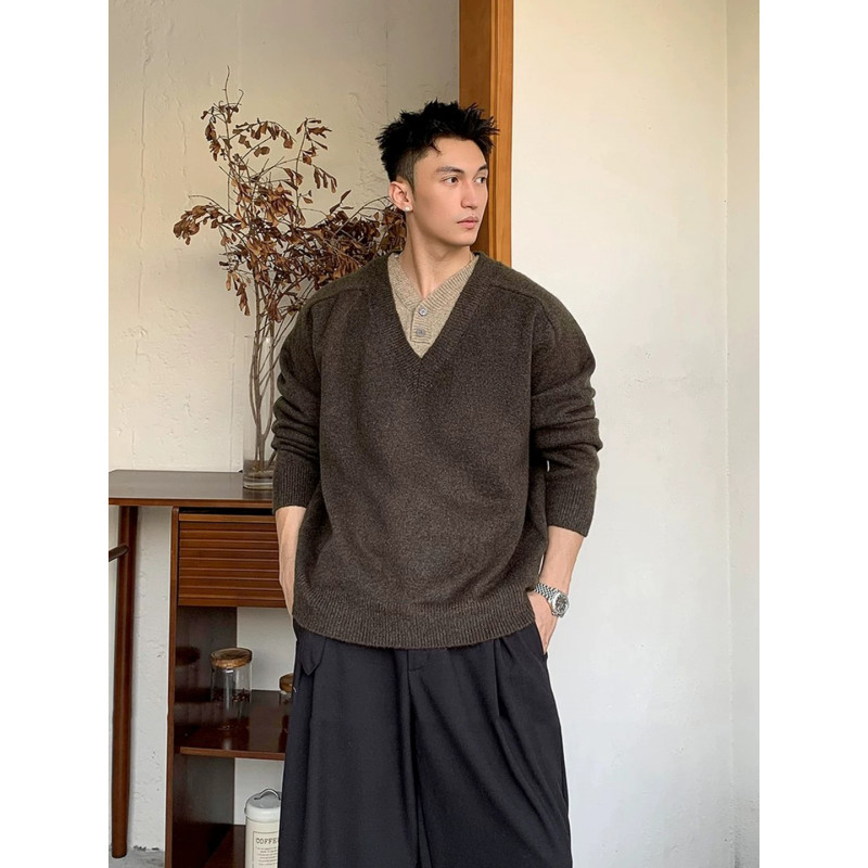 现货假两件针织毛衣衫618-MM902-P55控108，男装针织衫/毛衣，星座618