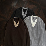 现货假两件针织毛衣衫618-MM902-P55 控108,男装针织衫/毛衣,星座618, 现货假两件针织毛衣衫618-MM902-P55 控108,男装针织衫/毛衣,星座618,