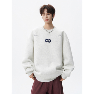 秋冬新款圆领刺绣加绒卫衣618-V29-P50控88，男装卫衣，星座618