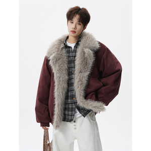 现货长毛绒棉服棉衣外套618-MF362-P115控218图片