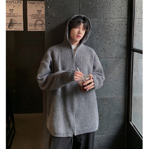 秋冬毛衣开衫双拉链针织衫618-MM1315-P70控98模特图，男装针织衫/毛衣，星座618