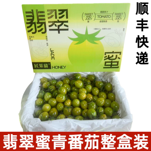 翡翠蜜青小番茄爆番茄圣女果青色绿色小番茄新鲜西红柿顺丰快递