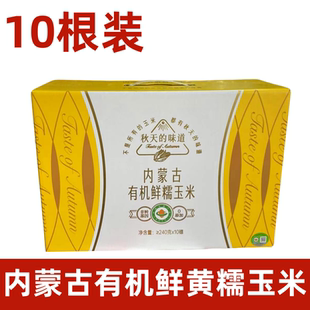 秋天的味道10穗有机黄黑糯玉米原箱礼盒内蒙古代餐袋装包邮