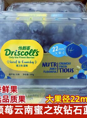 怡颗莓蓝莓脆甜水果新鲜