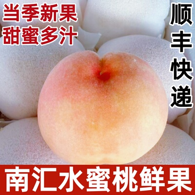 南汇水蜜桃当季新鲜现摘水果毛桃子香甜多汁顺丰快递