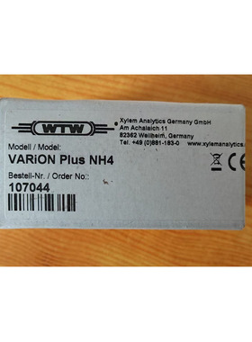 WTW 氨氮电极 VARiON®PlusNH4 货号：107044