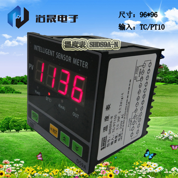 厂家直销DS9A智能数显温度表SHDS9A-N输入PT00/TC温控现货