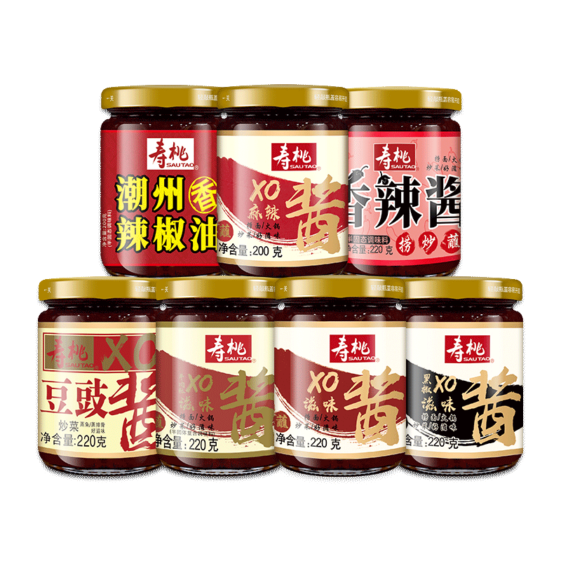 寿桃牌xo酱瓶装港式xo滋味酱拌面酱捞面酱炒菜牛肉酱拌饭酱海鲜酱