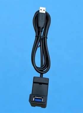 1米长USB3.0延长座桌面USB加长线 U盘读卡器键鼠无线网卡延长线
