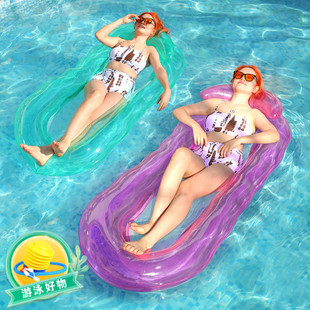 水上躺椅充气浮排坐骑游泳圈浮床沙滩充气床大号加厚充气玩具儿童