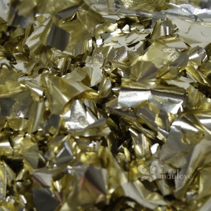 台湾香槟银箔碎金箔贴雕花家具工艺品佛像速度快新款颜色亮好质量