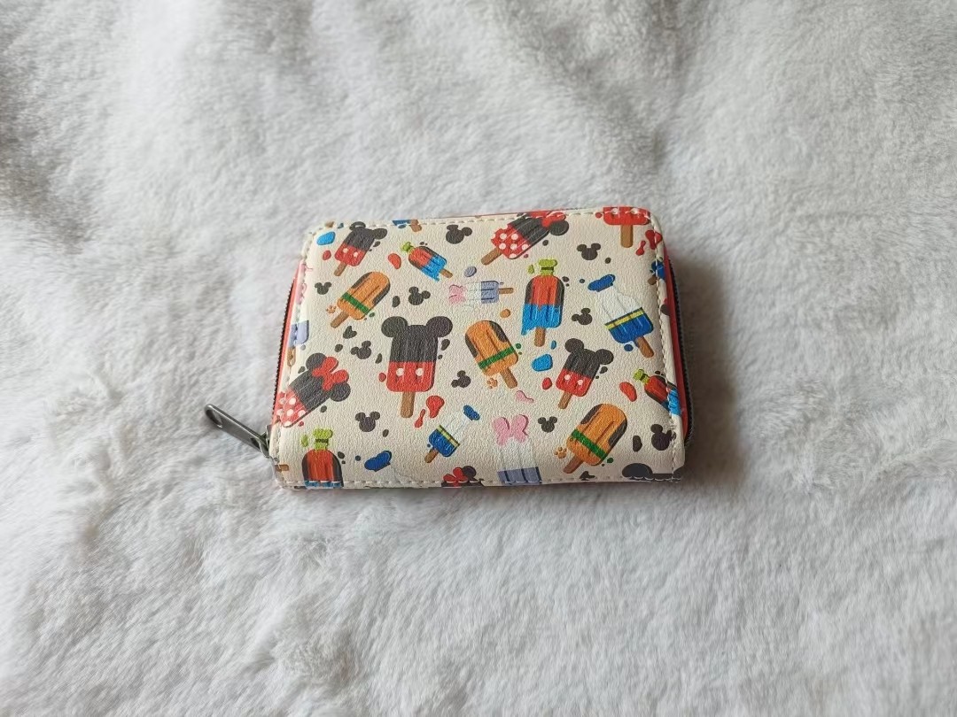 thumbnail for Foreign Trade Export Mickey-Shaped Short Coin Purse, Multi-Compartment Document Storage Bag, Portable Clutch Bag