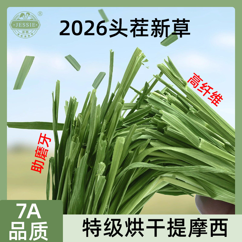 烘干提摩西苜蓿草兔子草段幼兔干草龙猫荷兰猪草料兔粮牧草1000g
