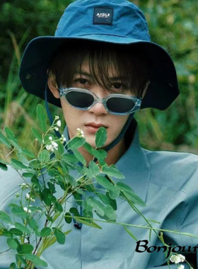 多巴胺蓝色檀健次同款墨镜gm超酷街拍个性眼镜防紫外线遮阳太阳镜