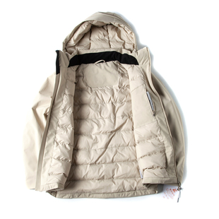 青少年鹅绒服男冬季新款户外三防休闲连帽保暖耐冻加厚休闲羽绒服