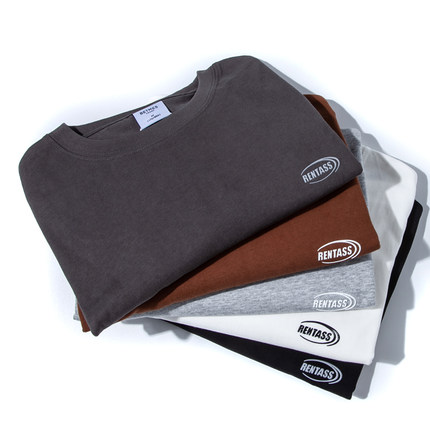 美式T恤男2024秋季纯棉简约圆领运动百搭潮宽松五分袖休闲短袖男