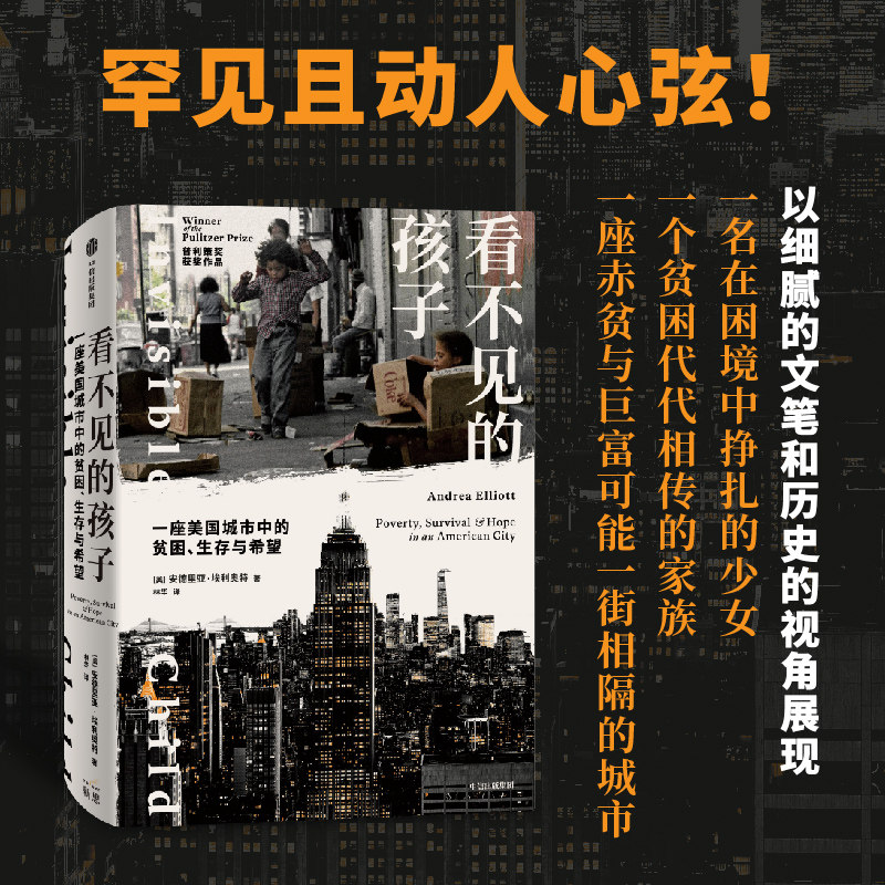 【2024文津图书奖】 看不见的孩子 一座美国城市中的贫困 生存与希望 安德里亚埃利奥特著 普利策奖获奖作品 中信出社