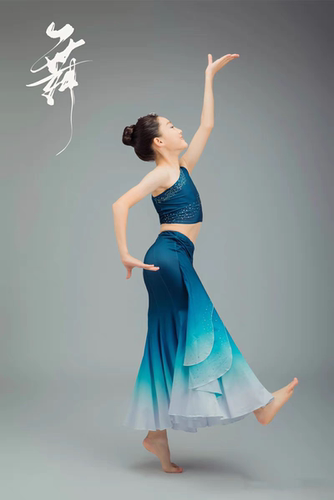 新款儿童傣族舞蹈演出服傣族服装孔雀包臂鱼尾裙少儿民族演出服装