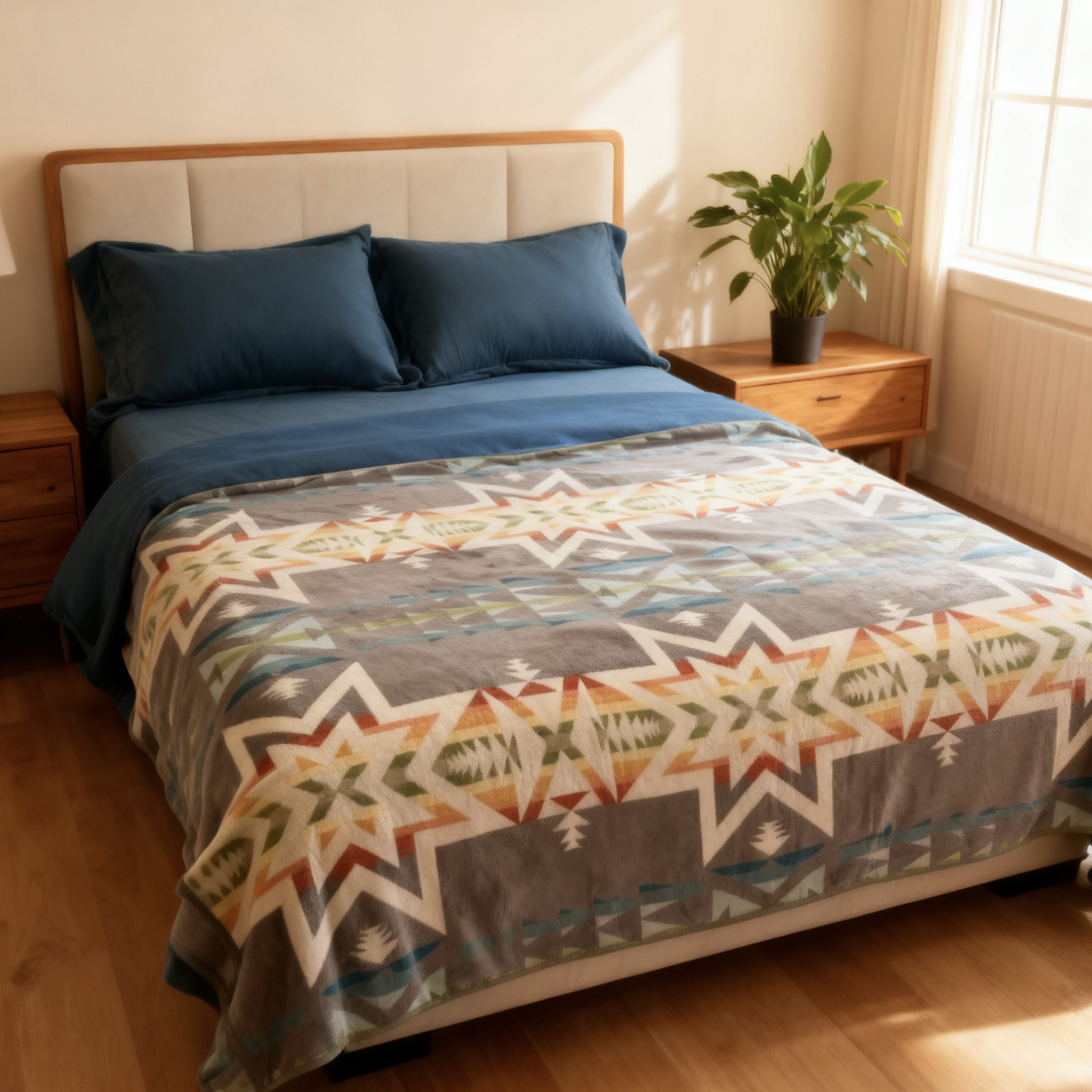 出口牛货 印第安图腾设计师款全棉高档休闲毯175*140左右略有微瑕,居家日用,居家日用套装,淘宝优惠券,粉丝福利购,淘宝优惠卷