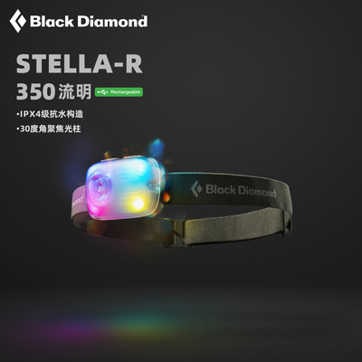 黑钻BD户外幻彩充电头戴式头灯