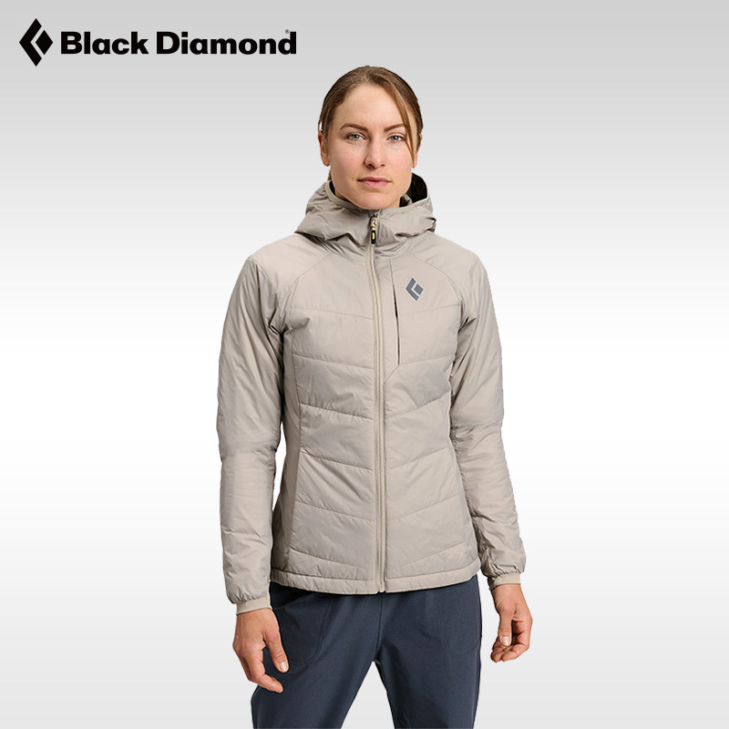 Black Diamond黑钻户外保暖棉服金标P棉连帽服中间层女外套744084