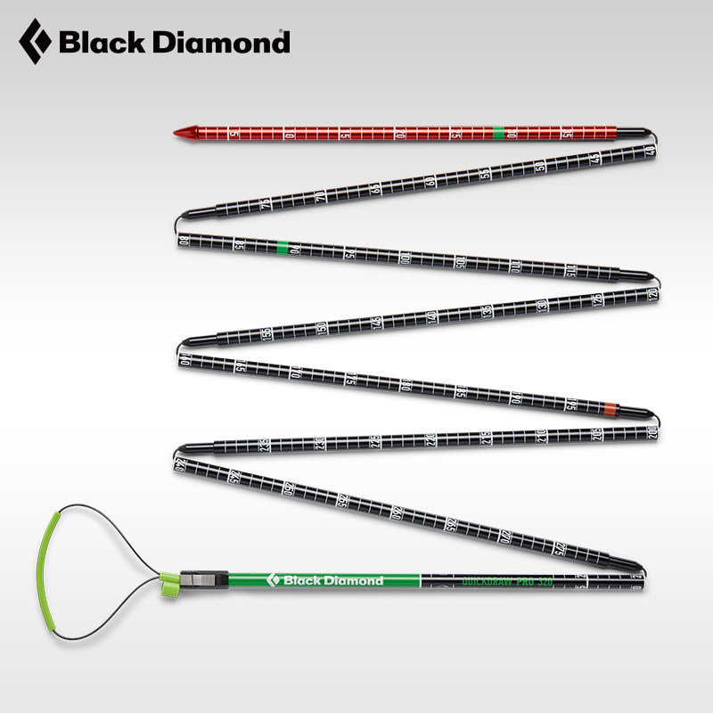 Black Diamond黑钻BD户外滑雪工具安全装备雪崩救援探测杆109002