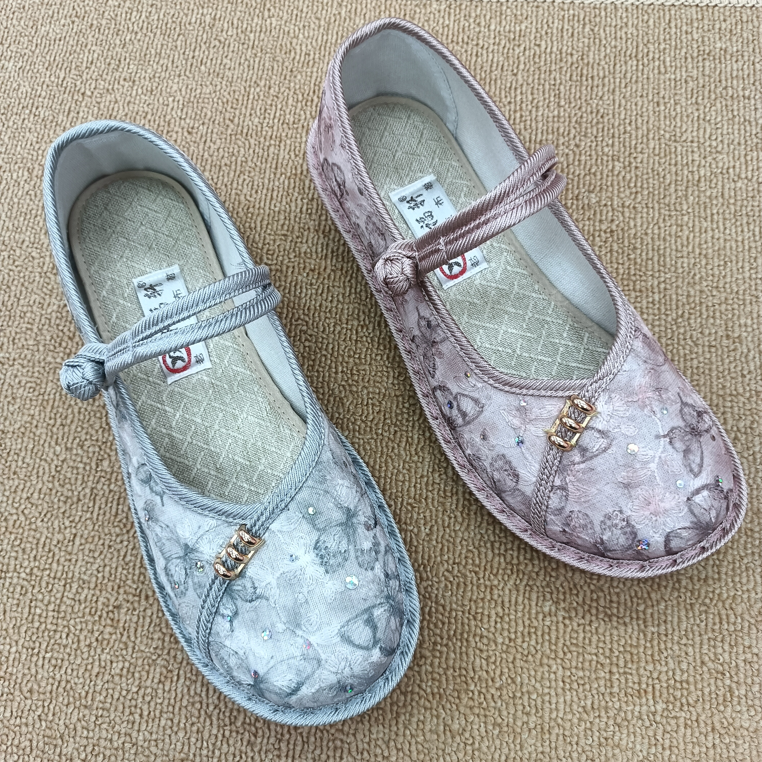 老北京布鞋女鞋春秋新款浅口绣花鞋刺绣女鞋国风民族风平底防滑女