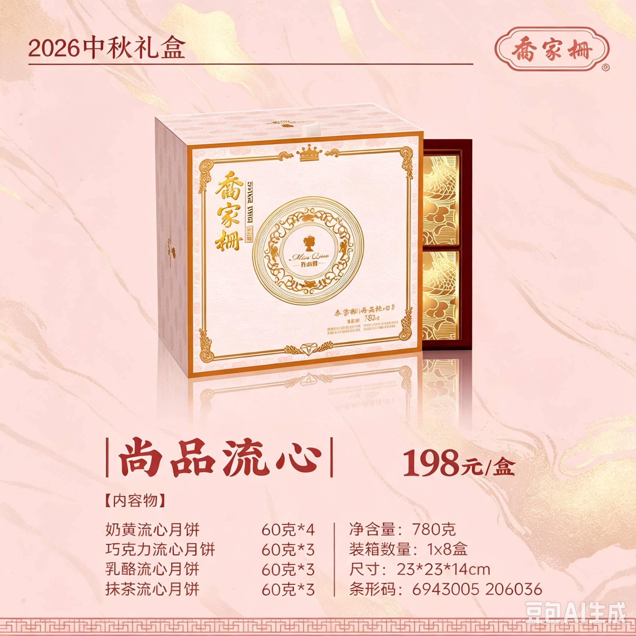 乔家栅月饼新款流心江西南昌特产