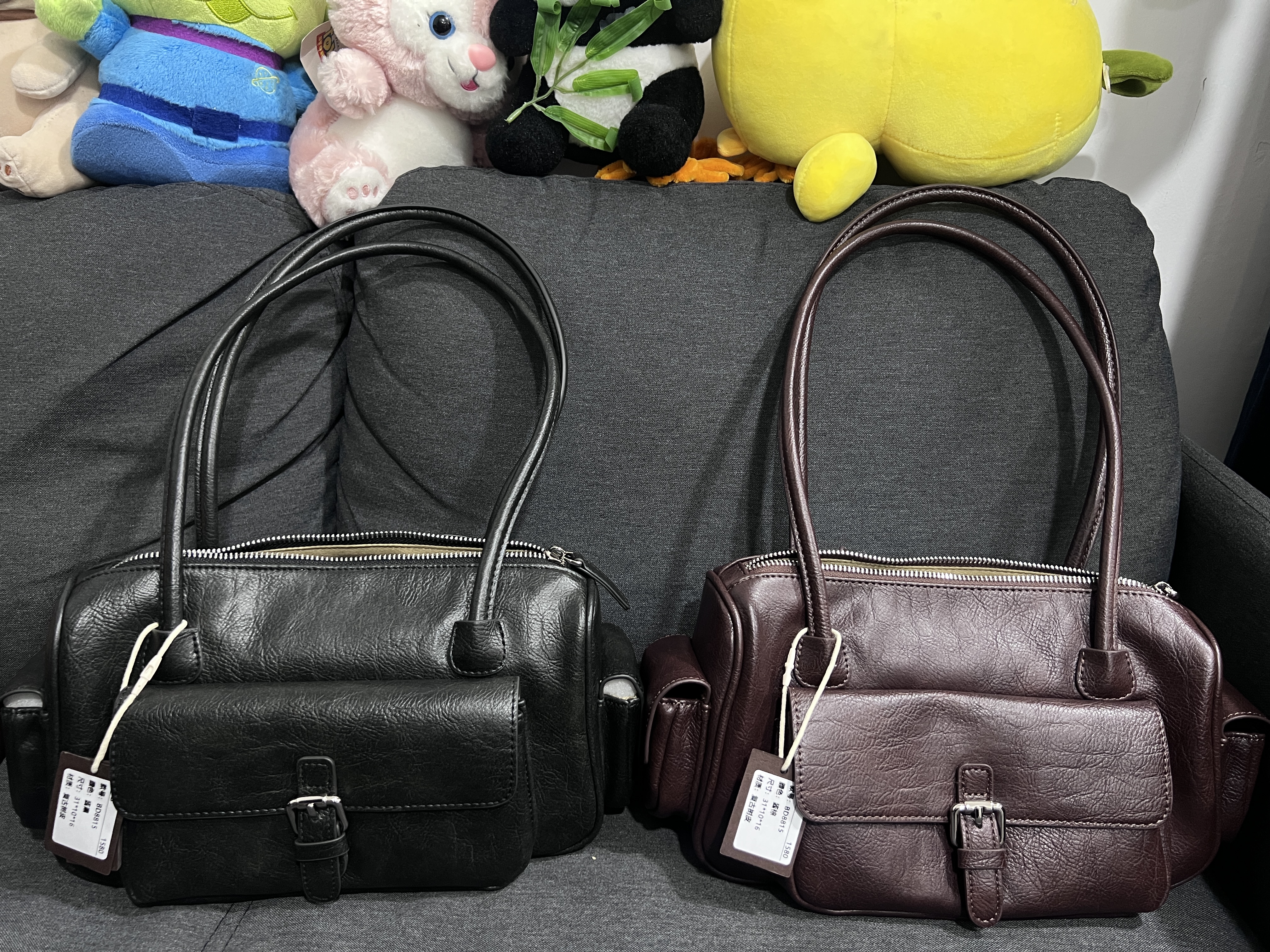 腋下包包女式2025新款秋冬百搭保龄球单肩包女款小众通勤法棍女包