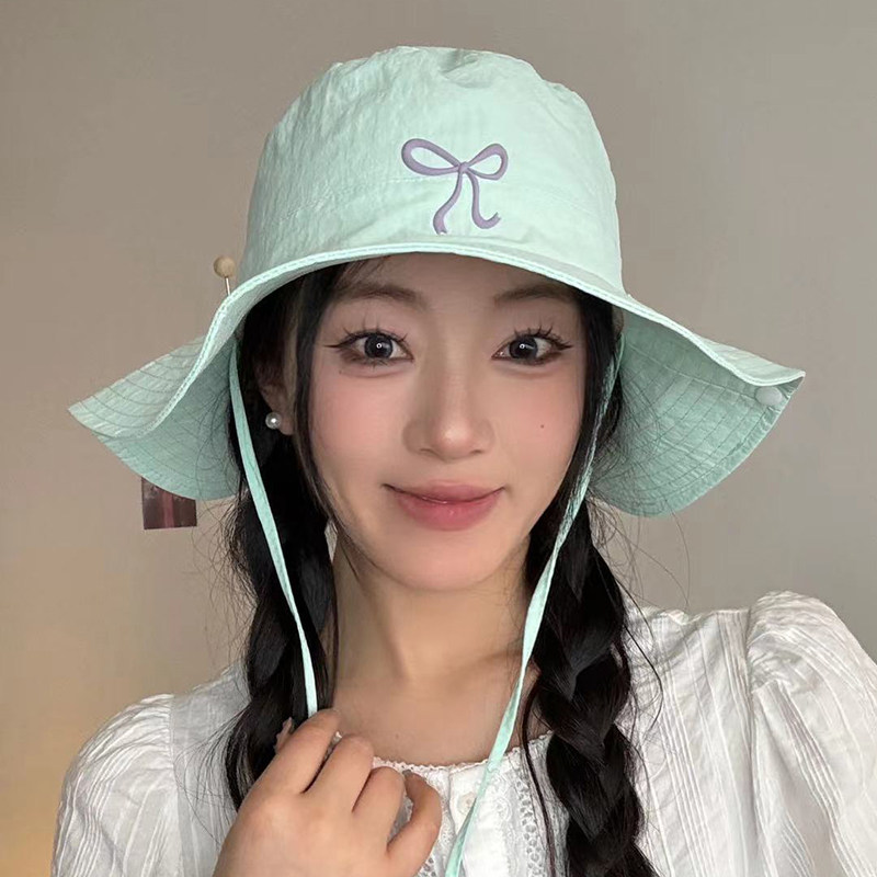 2025大檐甜美蝴蝶结速干登山帽子女韩版户外出游渔夫帽防晒遮阳帽,服饰配件/皮带/帽子/围巾,帽子,淘宝优惠券,粉丝福利购,淘宝优惠卷