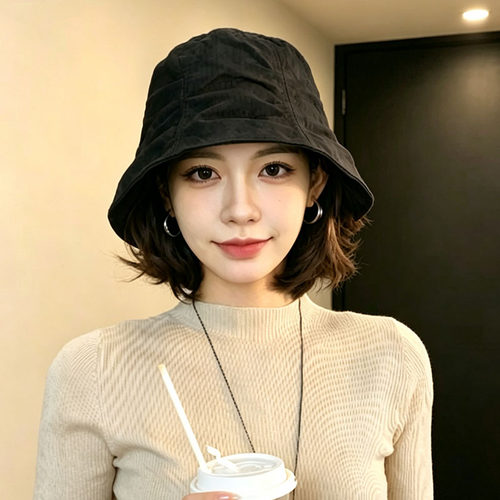 日系复古显脸小防晒渔夫帽女款