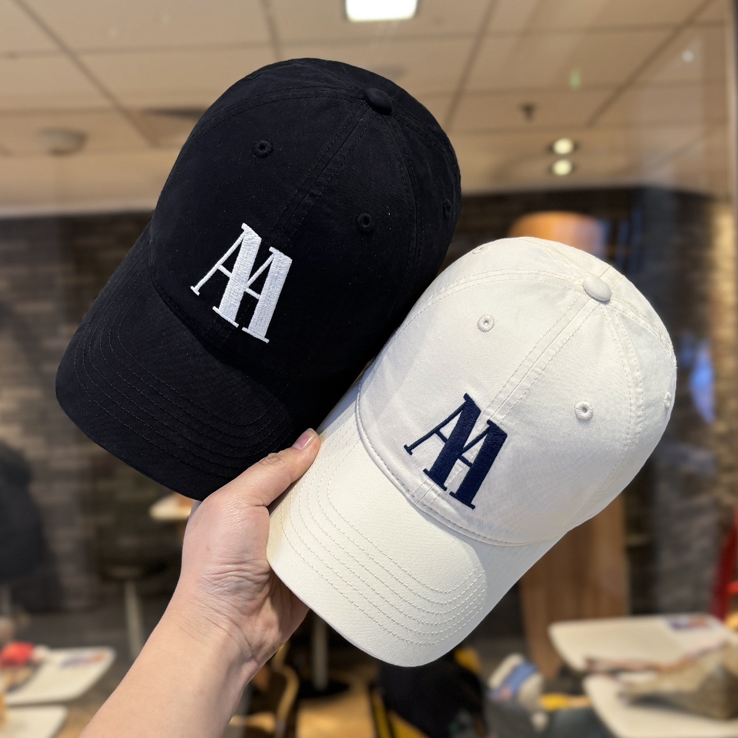 韩版字母刺绣棒球帽子女春夏款百搭休闲显脸小防晒遮阳鸭舌帽男款