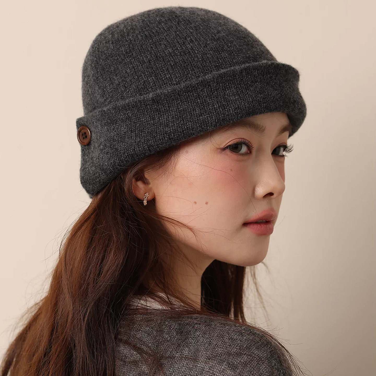 小众设计师羊毛秋冬保暖帽女
