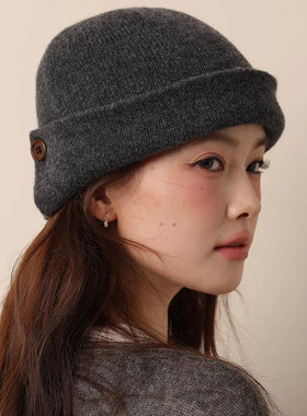 小众设计师羊毛秋冬保暖帽女