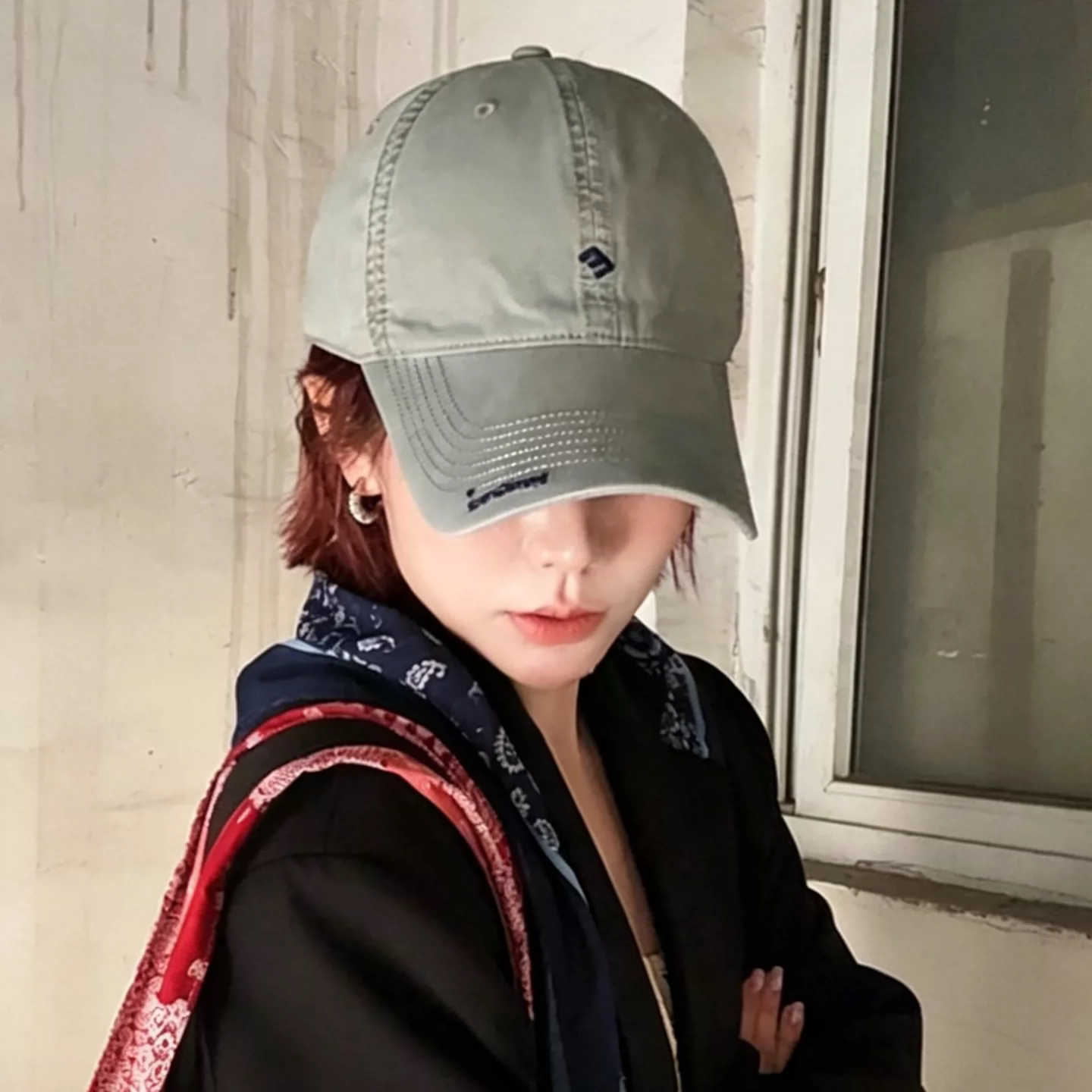 韩版刺绣显脸小春夏棒球帽女