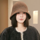 2025新款 休闲针织渔夫帽子女冬季 显脸小百搭保暖遮脸水桶帽盆帽潮