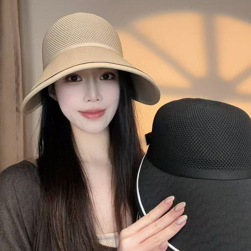 夏季轻薄大檐UPF50+防晒渔夫帽女