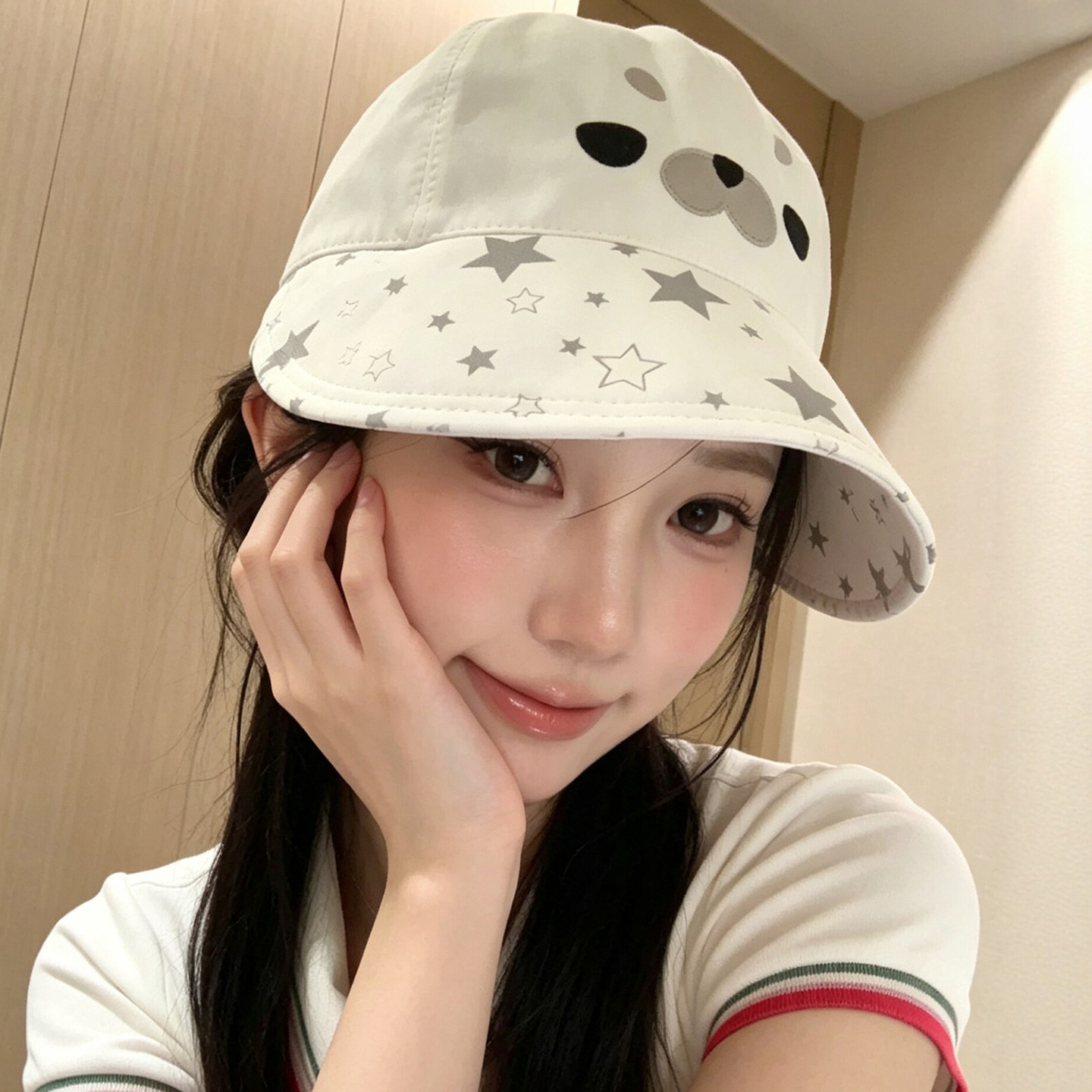 海豹宽檐防晒显脸小可调渔夫帽