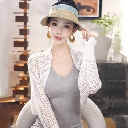 夏季针织镂空冰丝防晒披肩显瘦