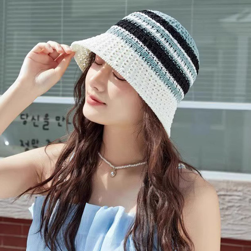 2025新款夏季镂空渔夫帽子女薄款透气显脸小水桶帽遮阳百搭盆帽潮,服饰配件/皮带/帽子/围巾,帽子,淘宝优惠券,粉丝福利购,淘宝优惠卷