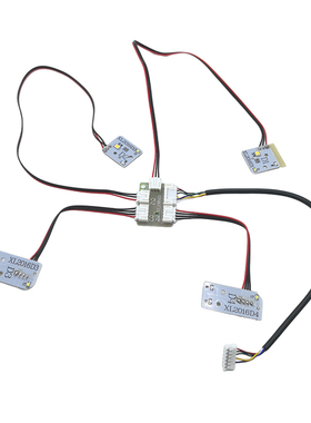 莽牛模型MN99S MN98遥控车新版配件灯组前大灯 电源转接线 开关线