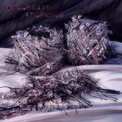 手混线【救济的魔女】黑银爆闪清冷感diy手编特色毛线团可编织包