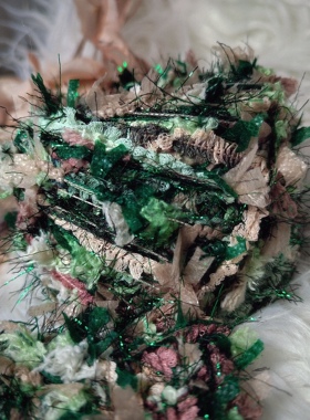 【包邮】手混线|南墙苔花|复古油画diy手编特色毛线手作包包配线