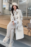 2022冬季新款现货米白色加加厚毛呢外套166-9978P185K268，女装毛呢外套，茜茜公主