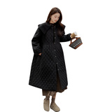2023冬装现货菱形格棉服外套166-9976P185K268，女装棉衣/棉服，茜茜公主