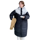 2025冬季新款现货独特超好看黑白撞色款90羽绒服166-2598P320K458，女装羽绒服，茜茜公主