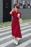 现货2021韩版女显瘦宽松夏森系166-1027P75控128蛋黄色，女装连衣裙，茜茜公主