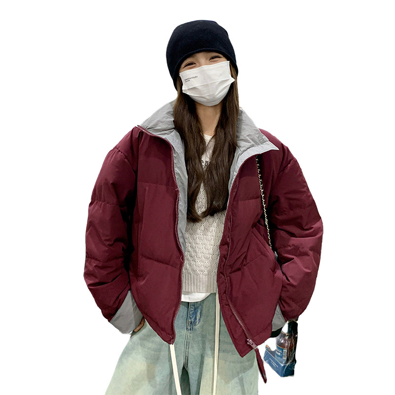 2023冬季新款现货拼色简洁大气50绒羽绒服166-6632P220K338,女装羽绒服,茜茜公主